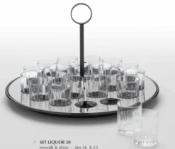 Zanetto Liquor Set Silver Plate