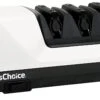 Edgecraft By Chef's Choice Electric Knife Sharpeners For 15 And 20-Degree Straight And Serrated Knives Diamond Abrasives Precision Angle Control, 3-Stage, White -Quality Tableware Store 0115200