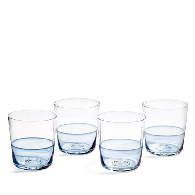 Royal Doulton 1815 Tumblers, Blue, Set/4 5 Royal Doulton 1815 Tumblers, Blue, Set/4 - Image 3