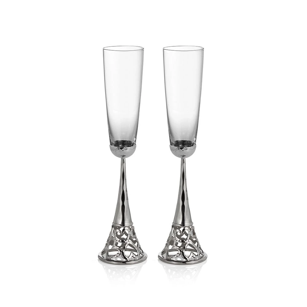 Michael Aram Heart Toasting Flutes Set Of 2 3 Michael Aram Heart Toasting Flutes Set Of 2