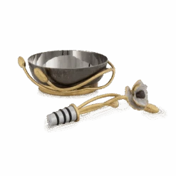 Michael Aram Wine Coaster & Stopper Set