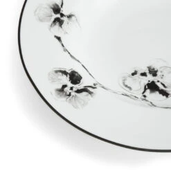 Michael Aram Black Orchid Rim Soup Bowl -Quality Tableware Store 314006A