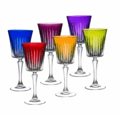 Barski Oomph Water Glass - Set Of 6 Goblets 10 Ounces -Quality Tableware Store 34108 assorted set