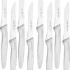 HENCKELS Razor-Sharp Steak Knife Set Of 8, German Engineered Informed By 100+ Years Of Mastery, Sliver 1 HENCKELS Razor-Sharp Steak Knife Set Of 8, German Engineered Informed By 100+ Years Of Mastery, Sliver -Quality Tableware Store 39309 800