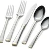 Mikasa, Gold Accent Harmony Flatware Service For 12, 65 Piece Set -Quality Tableware Store 5184018