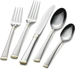 Mikasa, Gold Accent Harmony Flatware Service For 12, 65 Piece Set