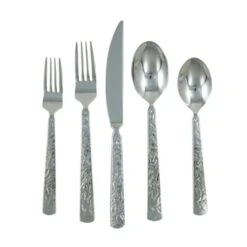 Ginkgo International Mercury Service For 4 20pc Flatware Set