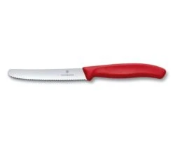 Victorinox Utility Round Serrated 4 1/2 Inch Knife -Quality Tableware Store 6.7831redvic