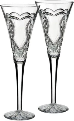 Waterford Wedding Toasting Flute, Pair