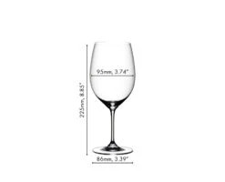 Riedel VINUM Cabernet Sauvignon/Merlot Glasses Set Of 2 -Quality Tableware Store 641600098 dimensions oRgN3w8v