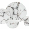 Godinger Rayo Marble 16 Piece Dinnerware Set, Service For 4