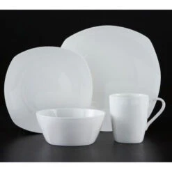 Trudeau Kelsey Bone China 16 Piece Dinnerware Set
