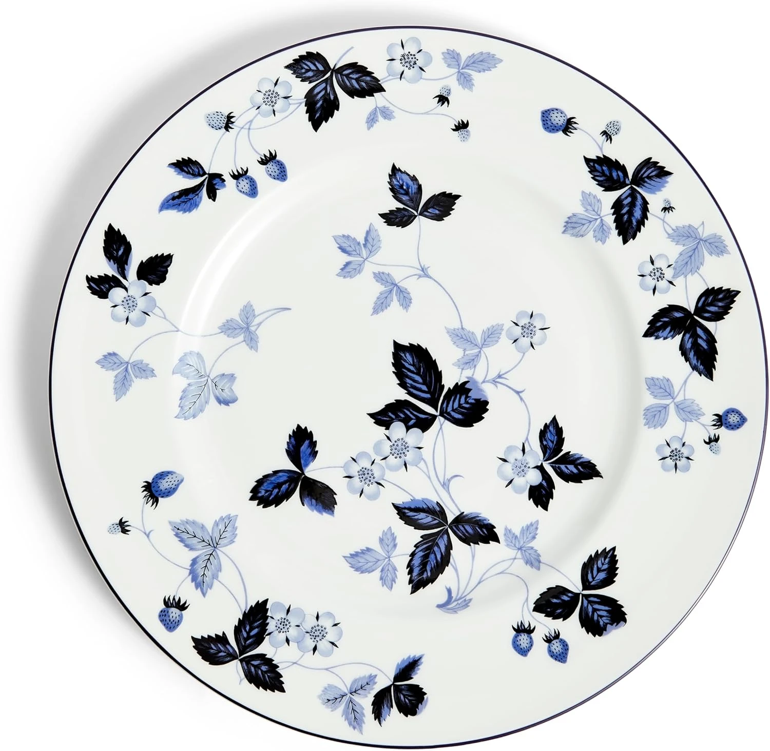 Wedgwood Wild Strawberry Inky Blue Plate 27.3cm 10.7in 3 Wedgwood Wild Strawberry Inky Blue Plate 27.3cm 10.7in