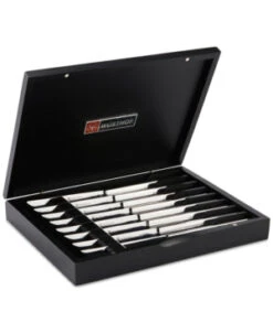 Wusthof Stainless Eight Piece Steak Knife Set With Black Box