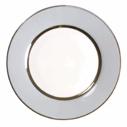 Royal Limoges Mak Grey Platinum Plates