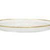 Classic Touch Set Of 4 Pebbled Glass Chargers Raised Rim With Gold Border
