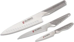 Global G-9638106/AB 35th Anniversary 3 Piece Kitchen Knife Se
