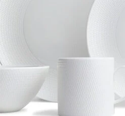 Wedgwood Gio 4 Pc. Placesetting, White -Quality Tableware Store Gio4pplD