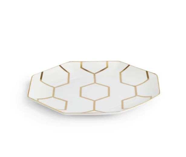 Wedgwood Gio Accent Plate Octagonal, (Formerly Known As Arris) 4 Wedgwood Gio Accent Plate Octagonal, (Formerly Known As Arris) - Image 2