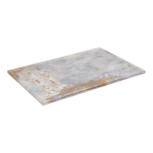 BT Shalom Painted Hadlakos Neiros Tray 3 BT Shalom Painted Hadlakos Neiros Tray