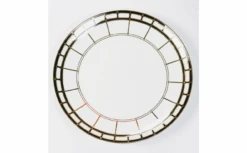 Little White Dish Black Izmir Dinnerware, Dinner Plate - Set/4