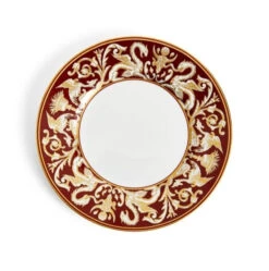 Wedgwood Renaissance Accent Plate, 9 Inch -Quality Tableware Store Ren Red
