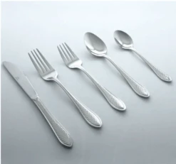 Metropolitan By Holister American Hammered 20 Piece Flatware Set, Service For 4