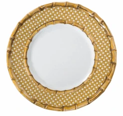 Juliska Bamboo Caning Melamine Dinnerware - Natural