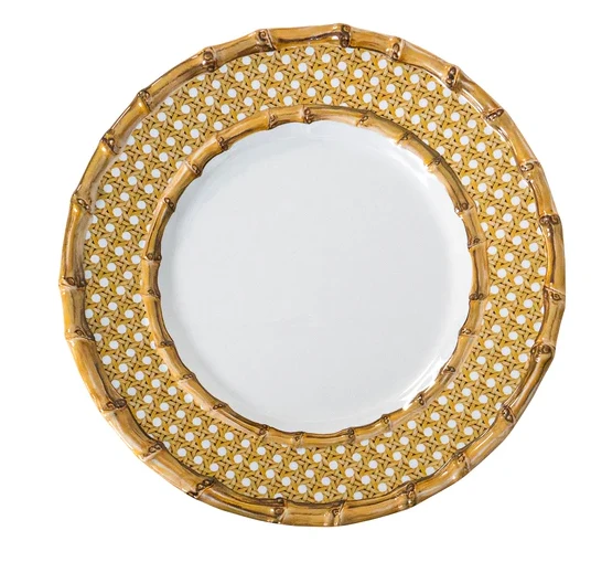 Juliska Bamboo Caning Melamine Dinnerware - Natural 5 Juliska Bamboo Caning Melamine Dinnerware - Natural - Image 3
