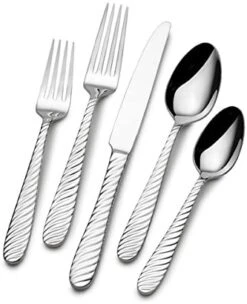 Mikasa Bonita 20 Piece Service For 4 18/10 Stainless Steel Flatware Set
