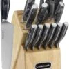 Cuisinart Classic Black Marble-Style 15-Piece Cutlery Block Set