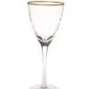 Classic Touch Water Glasses With Simple Gold Design, Set/6 1 Classic Touch Water Glasses With Simple Gold Design, Set/6 -Quality Tableware Store ctwag854