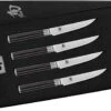Shun Classic Pakkawood 4 Piece Boxed Steak Knife Set