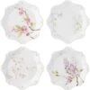 Juliska Berry & Thread Floral Sketch Assorted Dessert/Salad Plates, Set Of 4 -Quality Tableware Store fb63set 88