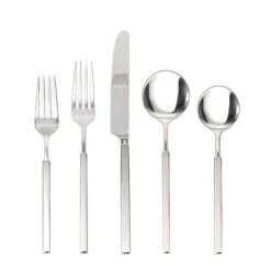 Fortessa SS Brushed Mirrored Jaxson 20 Piece Place Setting, Service For 4