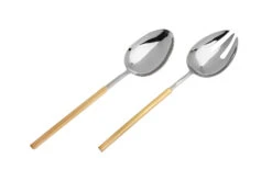 Godinger Gold Square Wire Salad Servers