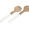 Godinger Wood/Enamel Salad Servers