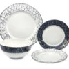Godinger Summit Bone China Dinnerware, 16 Pc Set -Quality Tableware Store godinger70786