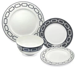 Godinger Lien Bone China Dinnerware, 16 Pc. Set