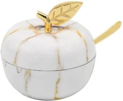 Godinger Marble Apple Jam Jar