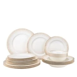 Joseph Sedgh Infinity Gold Dinnerware, Service For 4