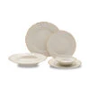 Kadra Vikko Luxe Bernadotte Gold, Ivory Dinnerware, Service For 4 -Quality Tableware Store kadravl2050