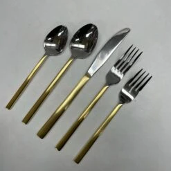 Metropolitan Kyoto 20 Piece Service For 4 Flatware -Quality Tableware Store kyoto gold