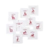 Juliska Country Estate Reindeer Games Cocktail Coasters Set/9