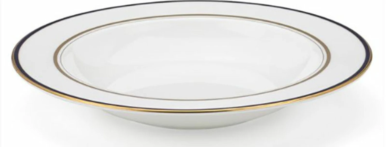 Lenox Kate Spade Library Lane Navy Dinnerware, Soup Bowl 3 Lenox Kate Spade Library Lane Navy Dinnerware, Soup Bowl