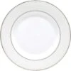 Lenox Fine Bone China Opal Innocence Stripe Dinnerware, Salad Plate