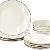 Lenox Blue Bay Dinnerware Set, White, 12 Pc. Set