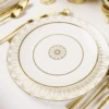 Little White Dish White Medallion Salad Plate, Set/4