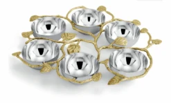 Michael Aram Botanical Leaf Gold Seder Plate