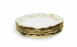 Michael Aram Anemone Tidbit Plate Set X4